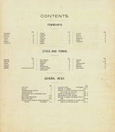 Table of Contents, Winneshiek County 1905